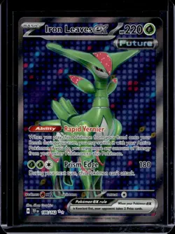 2024 Pokemon Temporal Forces Iron Leaves ex #186/162 - Image 1