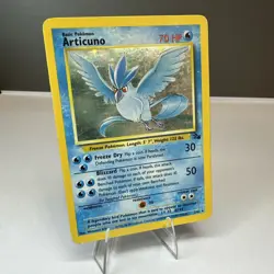 Articuno (2) Unlimited Holo Holo Rare Fossil 02/62 MP/HP Pokemon - Image 1