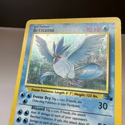 Articuno (2) Unlimited Holo Holo Rare Fossil 02/62 MP/HP Pokemon - Image 3