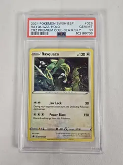 Pokemon TCG Rayquaza Holo SWSH029 PSA 10 Gem MT Sea & Sky Promo - Image 1