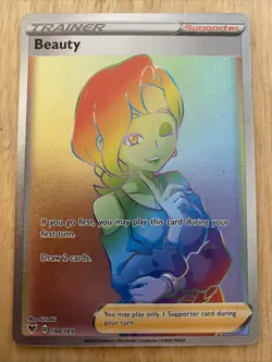 Pokemon TCG Beauty Secret Rare Full Art Trainer Holo Vivid Voltage 194/185 - Image 1