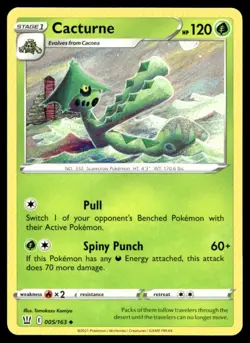 Cacturne SWSH05: Battle Styles 005/163 MP Pokemon TCG | Buy 10 Get 10 Free - Image 1