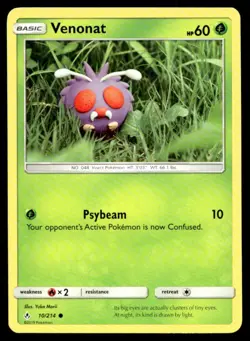 Venonat (10) SM - Unbroken Bonds 10/214 MP Pokemon TCG | Buy 10 Get 10 Free - Image 1
