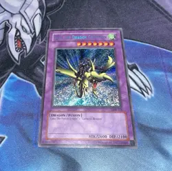 Gaia The Dragon Champion MP/HP Secret Rare Unlimited LOB-125 2002 Print Yugioh! - Image 1