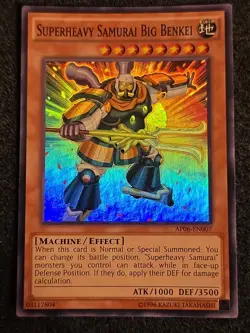 Yugioh Superheavy Samurai Big Benkei AP06-EN007 Super Rare VLP - Image 1