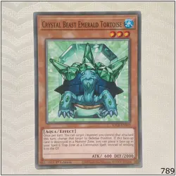 Crystal Beast Emerald Tortoise - SDCB-EN003 - Common 1st Edition Yugioh - Image 1