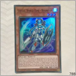 Virtual World Hime - Nyannyan - PHRA-EN099 - Super Rare 1st Edition Yugioh - Image 1