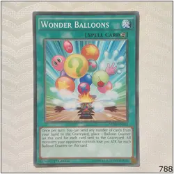 Wonder Balloons - NECH-EN055 - Common 1st Edition Yugioh - Image 1
