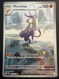 Pokemon TCG Mienshao Holo White Flare Card 134/086 - Image 1