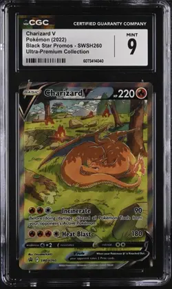 Charizard V SWSH260 SWSH: Sword & Shield Promo Cards Holo CGC 9 - Image 1