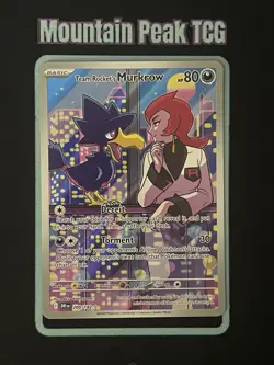 NM Team Rocket's Murkrow 200/182 Sv10: Destined Rivals Rivals - Pokemon Card - Image 1