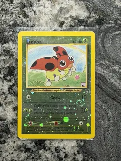 Ledyba 07/18 Southern Islands Reverse Holo Pokemon Card - Swirl - Image 1