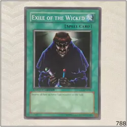 Exile of the Wicked - GLD2-EN034 - Common Yugioh - Image 1