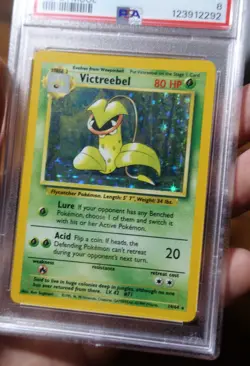 Victreebel 14/64 psa 8 No Symbol Jungle Holo Rare Pokemon Card Graded^ - Image 3