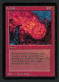***Beta Fireball*** MTG Beta Magic Kid Icarus - Image 1