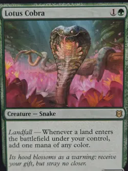 Lotus Cobra ZNR Lightly Played Rare Landfall Zendikar Rising MTG - Image 1