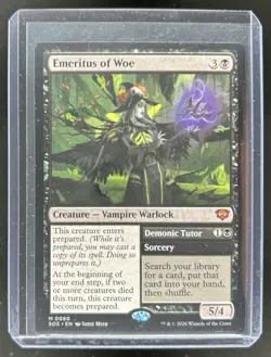 Magic The Gathering MTG Secrets of Strixhaven Emeritus of Woe #0080 - Image 1