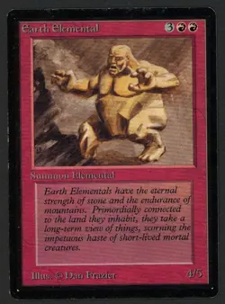 ***Beta Earth Elemental*** MTG Beta Magic Kid Icarus - Image 1