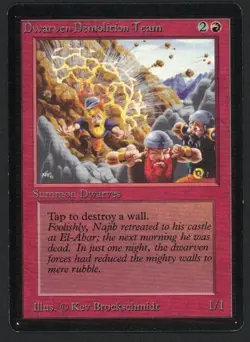 ***Beta Dwarven Demolition Team*** MTG Beta Magic Kid Icarus - Image 1