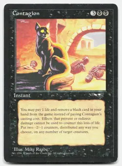 Contagion Uncommon Alliances Magic: The Gathering Moderately Played - Image 1