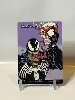 Infernal Grasp (Borderless) Full Art Regular MAR 18 Marvel's Spider-Man MTG NM - Image 1