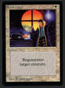 ***Beta Death Ward*** MTG Beta Magic Kid Icarus - Image 1