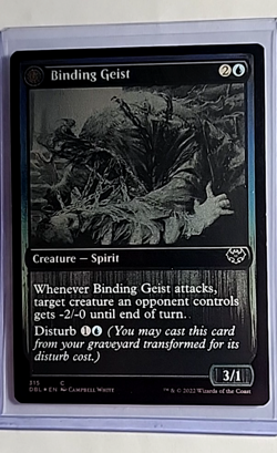 2022 MTG Magic The Gathering Innistrad Double Feature Foil #315 Binding Geist - Image 1