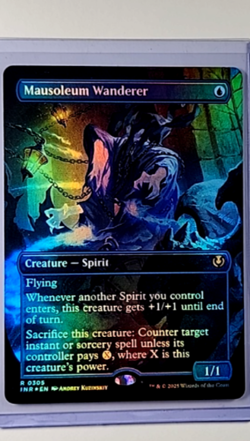 MTG Magic the Gathering Innistrad Remastered Borderless Foil Mausoleum Wander - Image 1
