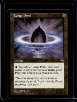1997 Magic MTG Tempest Lotus Petal - Image 1