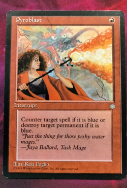 Pyroblast - Ice Age - Magic The Gathering MTG. LP, Lightly Played - Image 1