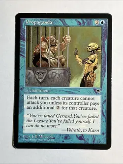 Propaganda - Tempest - Heavy Played - Magic The Gathering - Image 1