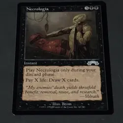 Necrologia Exodus Magic: The Gathering Lightly Played Free Shipping - Image 1
