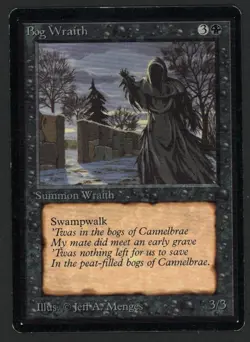 ***Beta Bog Wraith (Ring Ding)*** MTG Beta Magic Kid Icarus - Image 1