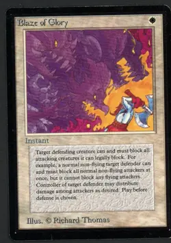 ***Beta Blaze of Glory*** MTG Beta Magic Kid Icarus - Image 1