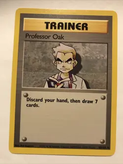 Pokemon TCG Professor Oak Base Set 88/102 Regular Unlimited Uncommon Card - Image 1
