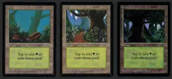 ***3x Beta Forest*** MTG Beta Magic Kid Icarus - Image 1