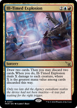 x1 Ill-Timed Explosion MKM MTG 207 RARE M/NM 1x - Image 1