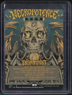 Magic The Gathering Secfret Lair Holo Necropotence Enchantment - Image 1