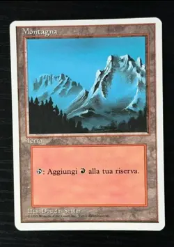 Magic MTG Italian Revised Mountain Artist Proof Near Mint - Only 50 Exist! - Image 1
