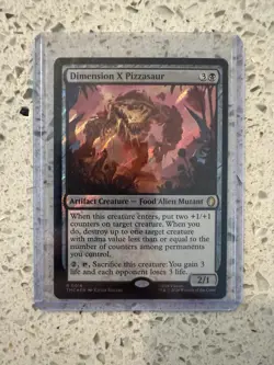Dimension X Pizzasaur (Surge Foil) Commander: Teenage Mutant Ninja Turtles Foil - Image 1
