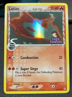 Latias Reverse Holo Delta Species 21/101 ex Holon Phantoms 2006 LP Pokemon Card - Image 1