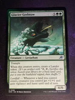 MTG * Glacier Godmaw Edge of Eternities * 1X * NM - Image 1