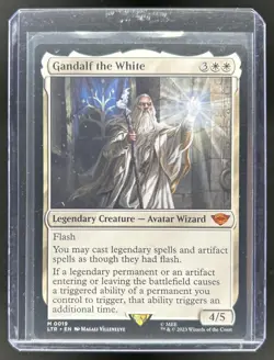 2023 Magic MTG Lord of Rings Tales Middle-Earth Gandalf White Foil #0019 - Image 1