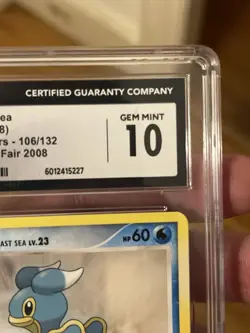 Pokemon TCG CGC 10 Shellos 106/132 2008 Game Fair Secret Wonders - Image 2