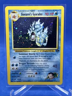 Giovanni's Gyarados #5/132 Gym Challenge LP+ Pokemon Card - Image 1
