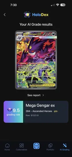 Pokemon TCG Mega Gengar Ex 284/217 Special Illustration Rare SIR Ascended Heroes - Image 3