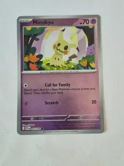 Mimikyu 042/094 Common Phantasmal Flames Pokemon Reverse Holo Near Mint - Image 1