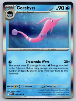 Gorebyss 056/182 Rare Destined Rivals Pokemon Holo Near Mint - Image 1