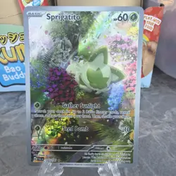 The Pokemon Company Pokemon TCG Sprigatito 196/193 Paldea Evolved IR Holo EN - Image 1