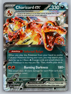 Charizard EX 054/091 Paldean Fates Ultra Rare Holo Pokemon Card TCG Near Mint NM - Image 1